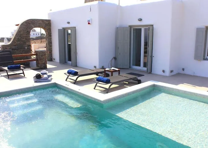 Luxury White Villa W Private Pool In Mikonos فيلة *