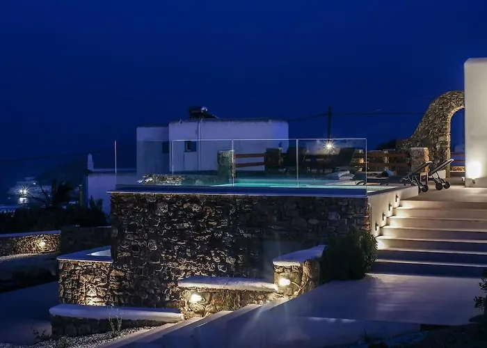 Luxury White Villa W Private Pool In Mikonos فيلة *